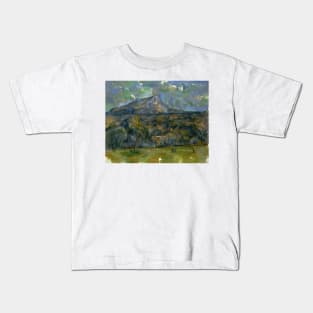 Mont Sainte-Victoire by Paul Cezanne Kids T-Shirt